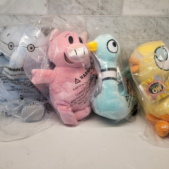 Mo Willems Elephant Piggie Pigeon Duckling Plush Set Kohls Cares BRAND NEW - Picture 7 of 7